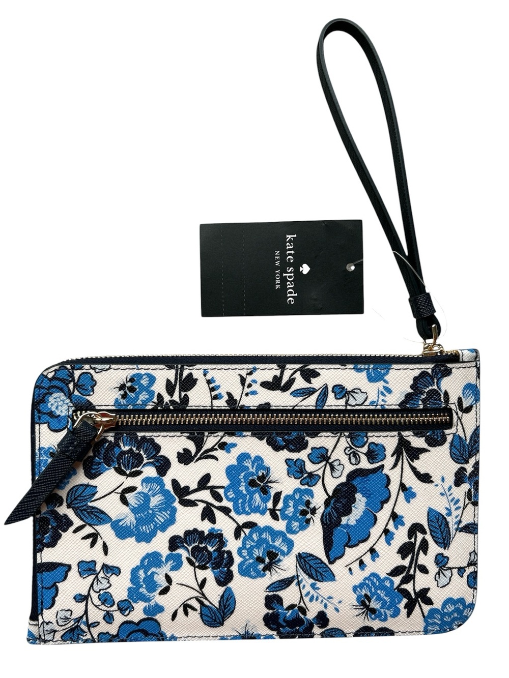 Kate Spade Cameron Medium L-Zip Wristlet in Vase Floral Print NWT - Picture 6 of 7